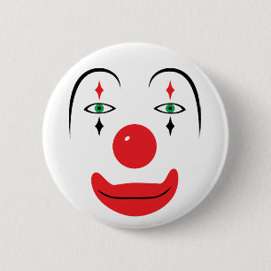 Badge Rond 5 Cm Joyeux visage de clown