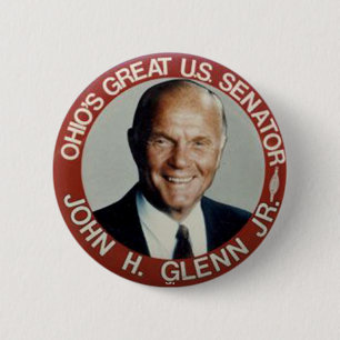 Badge Rond 5 Cm Jr. de John Glenn - Bouton
