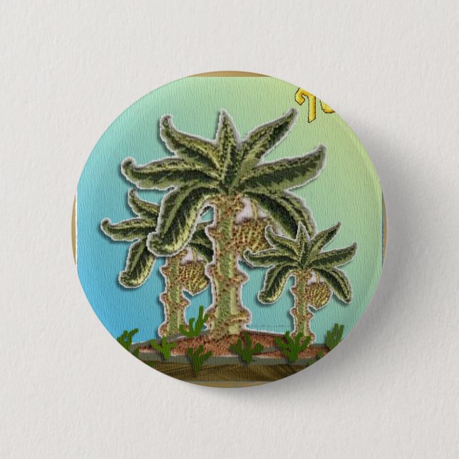 Badge Rond 5 Cm Judaica 12 Tribes d'Israël (Devant)