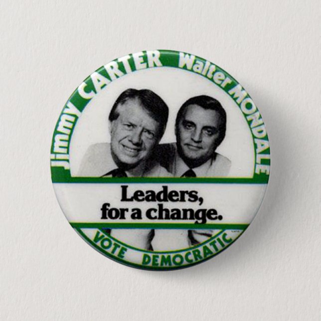 Badge Rond 5 Cm Jugate de Carter-Mondale - bouton (Devant)