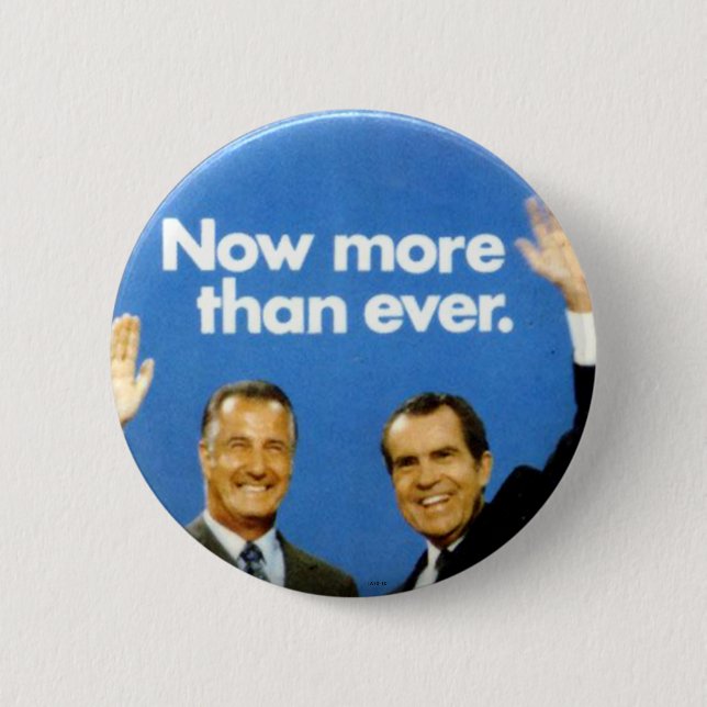 Badge Rond 5 Cm Jugate de Nixon-Agnew - bouton (Devant)