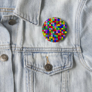 Badge Rond 5 Cm Jugement autiste