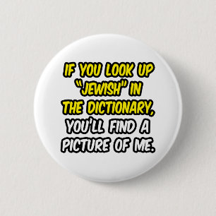 Badge Rond 5 Cm Juif Dans Le Dictionnaire...Mon Image