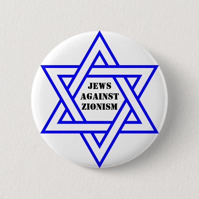 Badge Rond 5 Cm Juifs contre le sionisme (Devant)