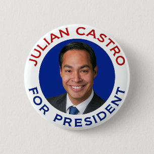 Badge Rond 5 Cm Julian Castro pour le président