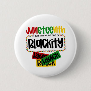 Badge Rond 5 Cm JunetDix Blackity Noir Noir Funny