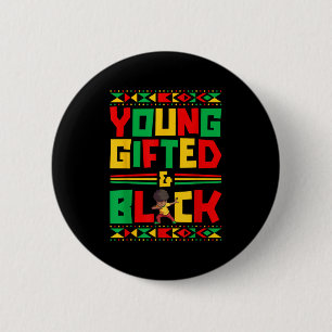Badge Rond 5 Cm Junetten Young Black Boy African American Historie