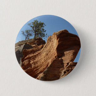 Badge Rond 5 Cm Jusqu'à Angels Landing dans le parc national de Zi