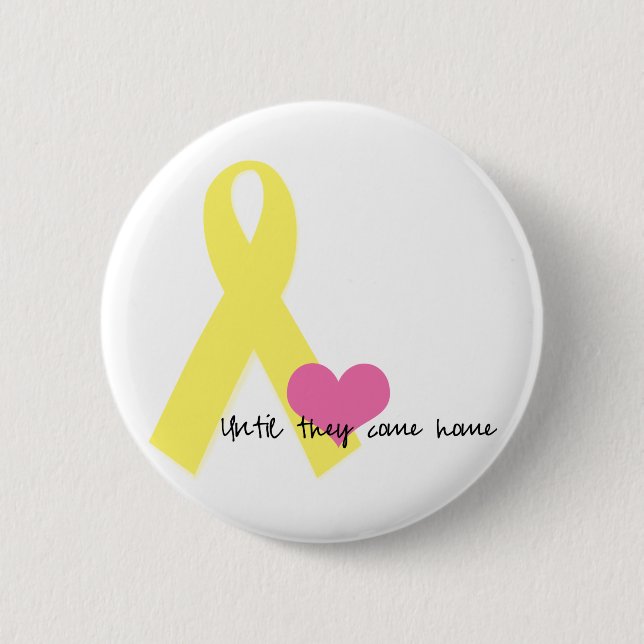 Badge Rond 5 Cm Jusqu'à ce qu'ils viennent Maison-Pin (Devant)