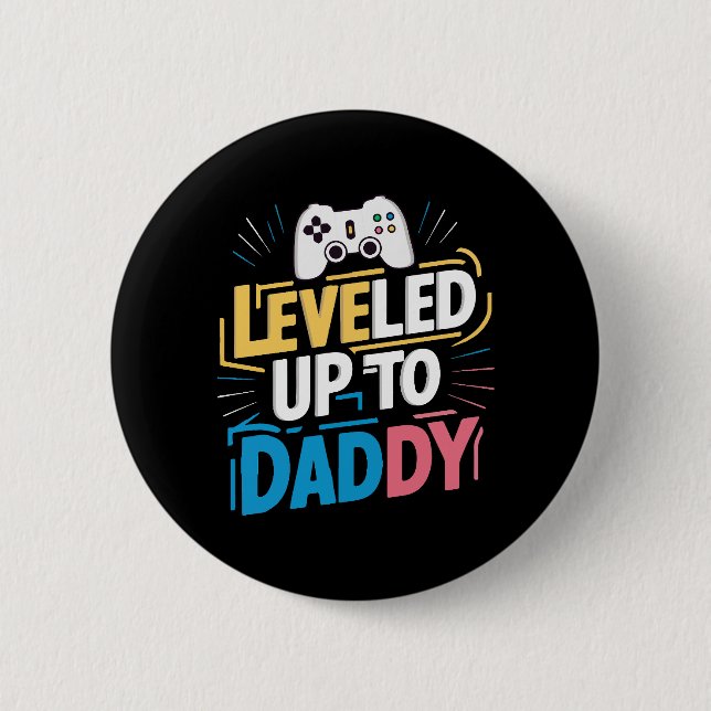 Badge Rond 5 Cm Jusqu'à papa (Devant)