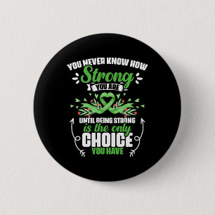 Badge Rond 5 Cm Jusqu'à quel point vous êtes fort - Bile Duct Canc