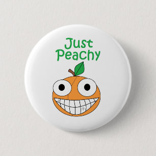 Badge Rond 5 Cm Juste bouton couleur pêche