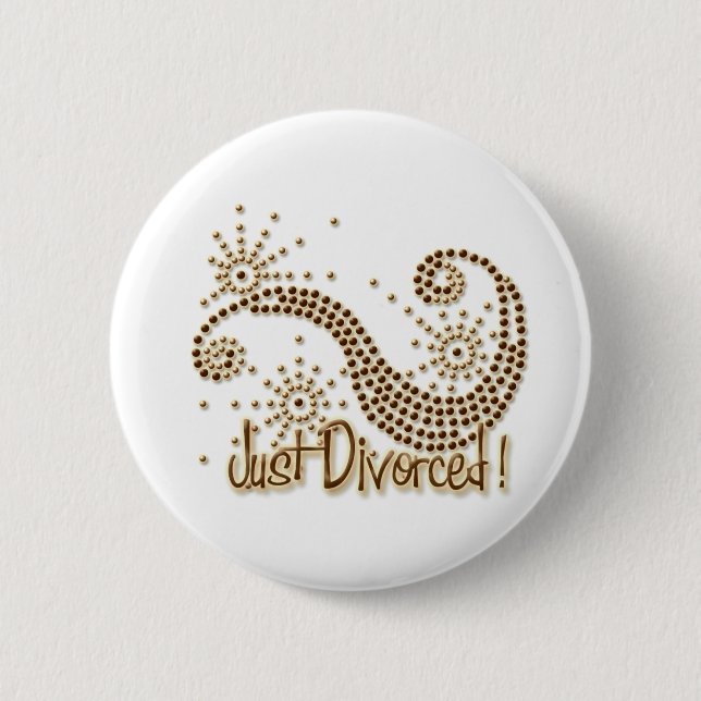 Badge Rond 5 Cm Juste divorcé (Devant)