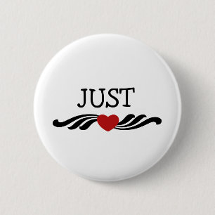 Badge Rond 5 Cm Juste jeunes mariés mariés