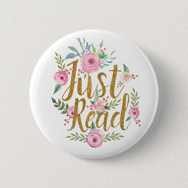 Badge Rond 5 Cm Juste lu (Devant)