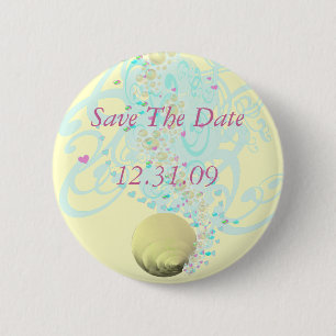 Badge Rond 5 Cm Juste Mariage de plage