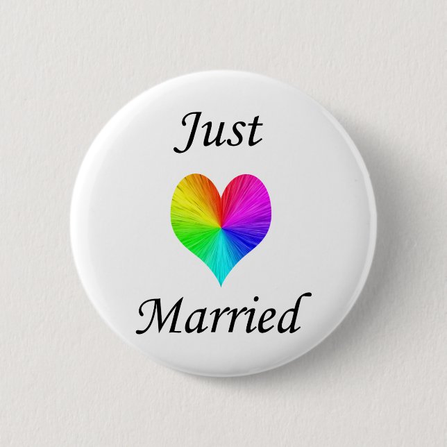 Badge Rond 5 Cm Juste marié (Devant)