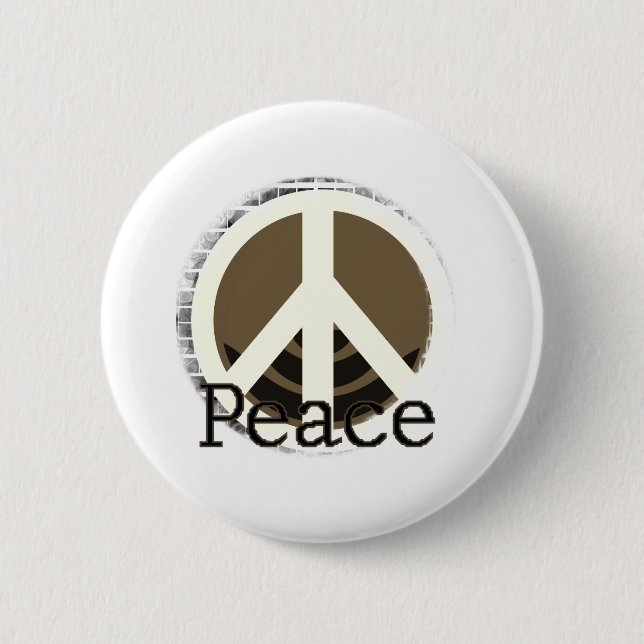 Badge Rond 5 Cm Juste paix (Devant)
