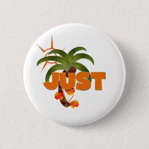 Badge Rond 5 Cm JUSTE tropical marié