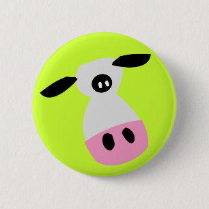 Badge Rond 5 Cm Juste une vache