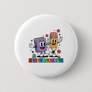 Badge Rond 5 Cm K est pour le livre de crayon de l'enseignant de m
