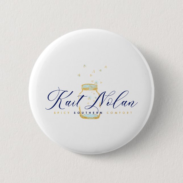 Badge Rond 5 Cm Kait Nolan : Confort Sud épicé (Devant)