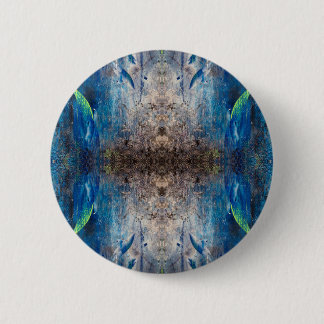 Badge Rond 5 Cm Kaléidoscope joue un mandala légèrement abstrait