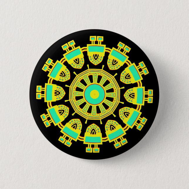 Badge Rond 5 Cm Kaleidoscopic 110714(1) (Devant)