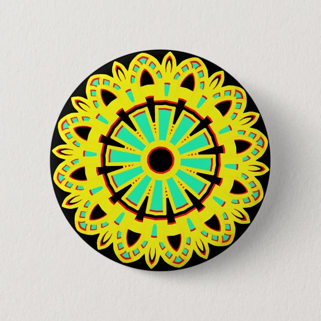 Badge Rond 5 Cm Kaleidoscopic 110714(10) (Devant)