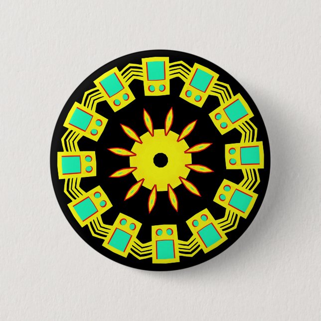Badge Rond 5 Cm Kaleidoscopic 110714(3) (Devant)