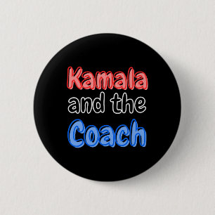 Badge Rond 5 Cm Kamala Et L'Entraîneur Harris Président Élection 2
