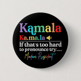 Badge Rond 5 Cm Kamala Harris
