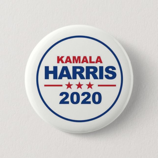 Badge Rond 5 Cm Kamala Harris 2020 (Devant)