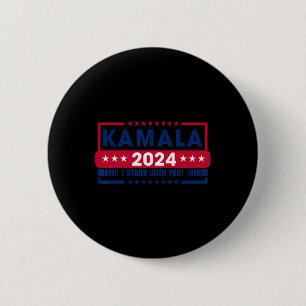 Badge Rond 5 Cm Kamala Harris 2024 Madame la Présidente Kamala 47 