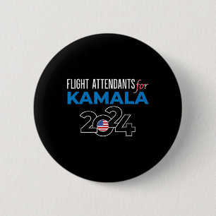 Badge Rond 5 Cm Kamala Harris 2024 Pour Président