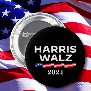 Badge Rond 5 Cm Kamala Harris Walz 2024
