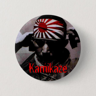 Badge Rond 5 Cm Kamikaze, Pin