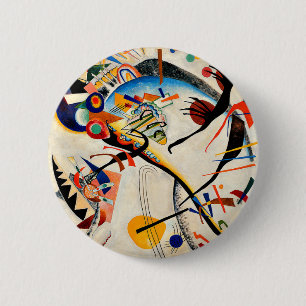 Badge Rond 5 Cm Kandinsky - segment bleu,