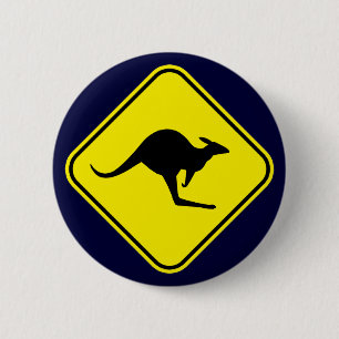 Badge Rond 5 Cm Kangourou