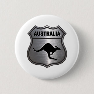 Badge Rond 5 Cm Kangourou de l'Australie