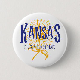 Badge Rond 5 Cm Kansas