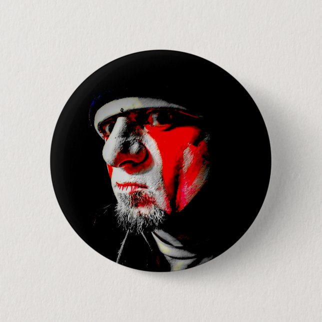 Badge Rond 5 Cm Kaos Anubis Face Button (Devant)