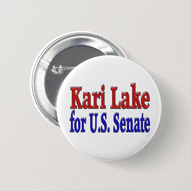 Badge Rond 5 Cm Kari Lake pour le Sénat américain (Devant & derrière)