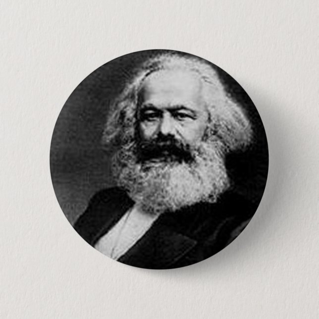 Badge Rond 5 Cm Karl Marx (Devant)