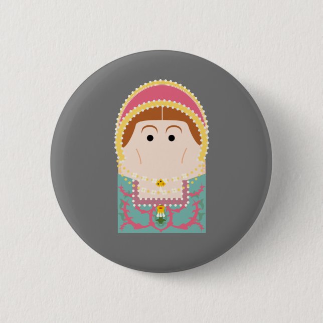 Badge Rond 5 Cm Katherine Parr (Devant)