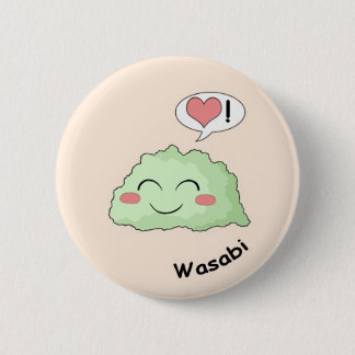 Badge Rond 5 Cm Kawaii de sushi