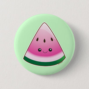 Badge Rond 5 Cm Kawaii Watermelon