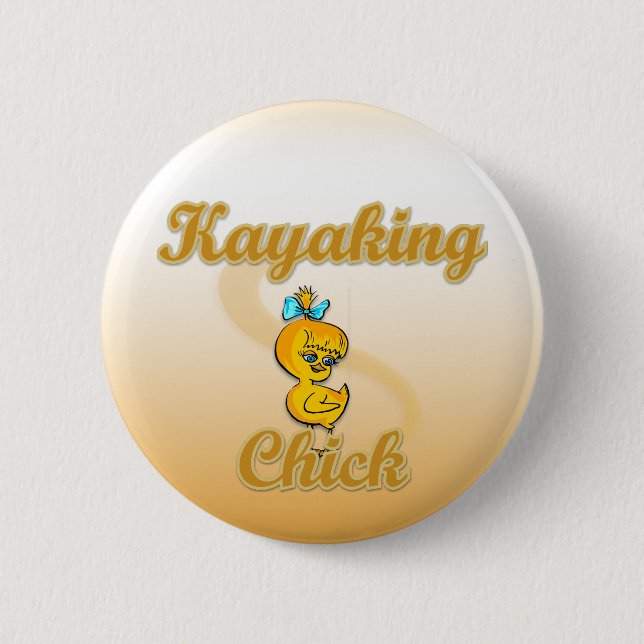 Badge Rond 5 Cm Kayak Chick (Devant)