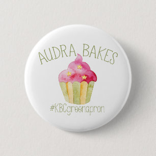 Badge Rond 5 Cm KBC Audra fait cuire au four autour du bouton