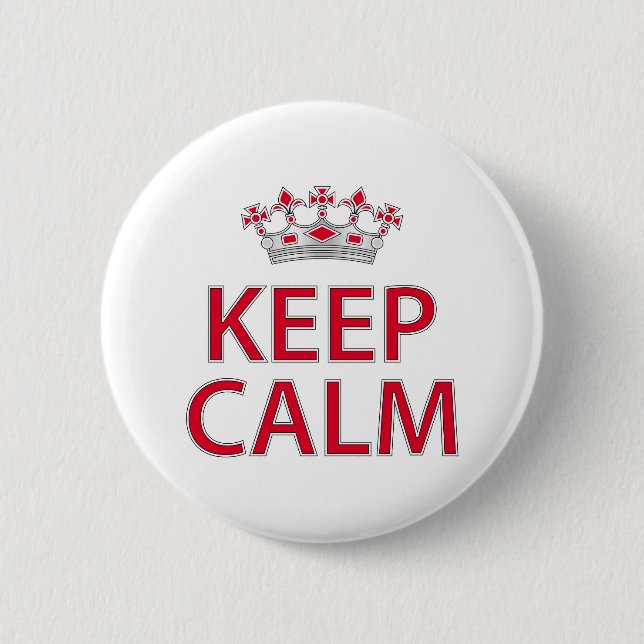 Badge Rond 5 Cm Keep calm (Devant)